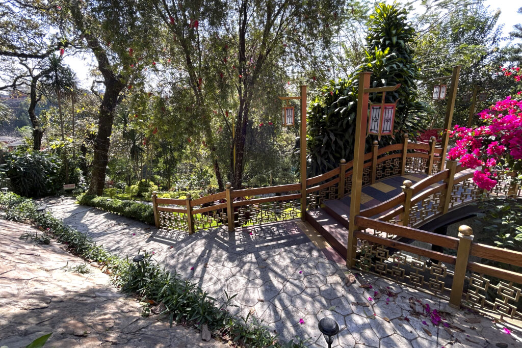 Sendero entre la vegetación del Jardín Imperial