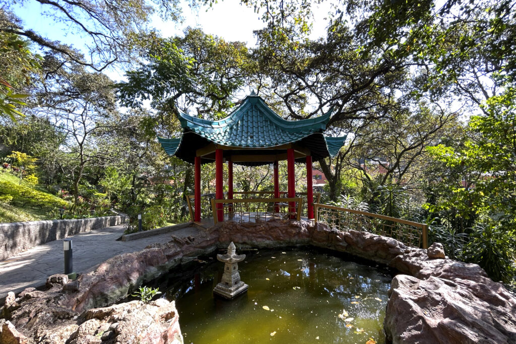 Pagoda y estanque del Jardín Imperial